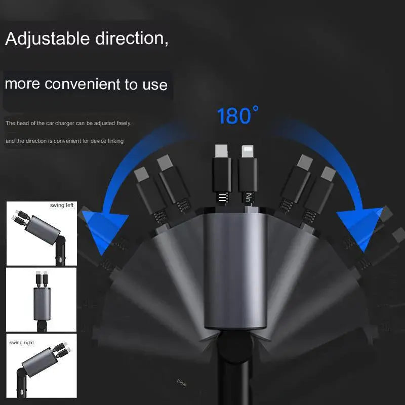 4 in 1 Retractable Charger KSA DROP